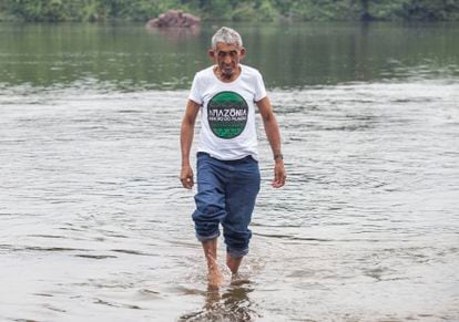 Francisco Firmino, mais conhecido como Chico Catitu, líder ribeirinho na Amazônia.
