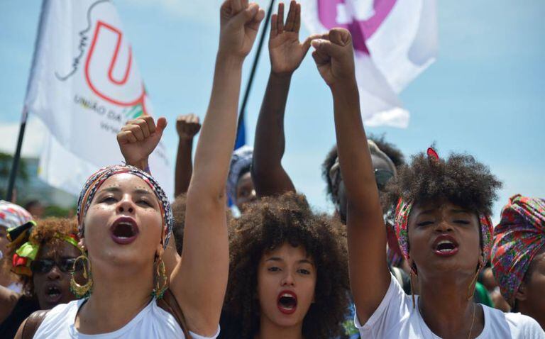 Marcha das Mulheres Negras em Brasília, em 2015.