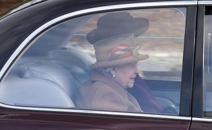 A rainha Elizabeth II, neste domingo.