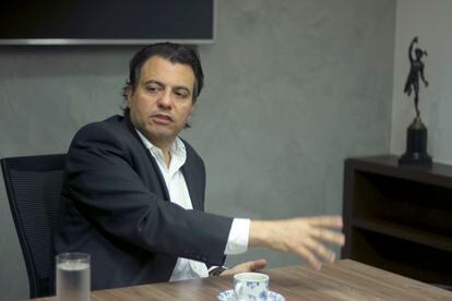 Otávio Fakhoury recebeu a reportagem da Agência Pública no escritório da sua família na Avenida Faria Lima, em São Paulo