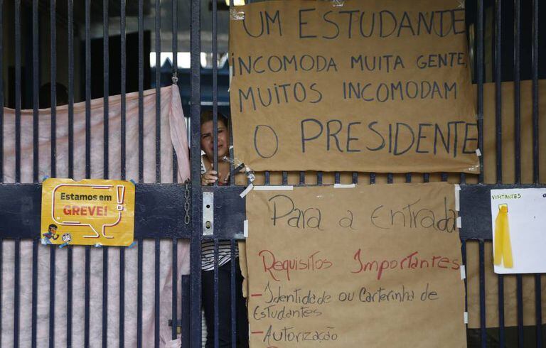 A escola Santa Felicidade, em Curitiba, onde um estudante morreu na segunda-feira.