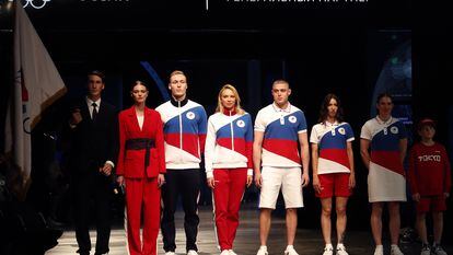 Uniforme oficial da equipe do Comitê Olímpico Russo para Tóquio-2020.