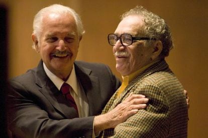 Carlos Fuentes e García Márquez em 2008.