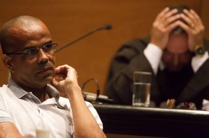 Fernandinho Beira Mar no Forum do Rio de Janeiro, em 2015.