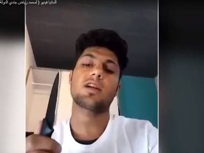Imagem captada do vídeo do jihadista.
