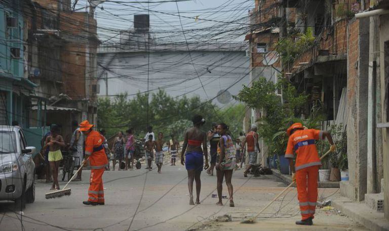 Imagem de arquivo da favela de Manguinhos, em 2014.