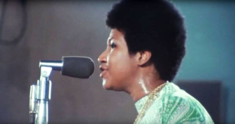 Aretha Franklin, em ‘Amazing Grace’.