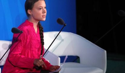 Greta Thunberg discursa na ONU.