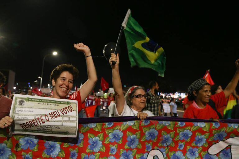 Protesto contra o governo de Temer em Brasília