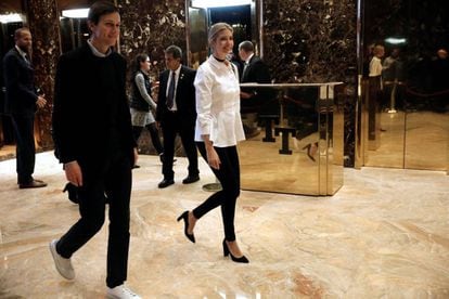 Ivanka Trump e Jared Kushner na Trump Tower em 18 de novembro