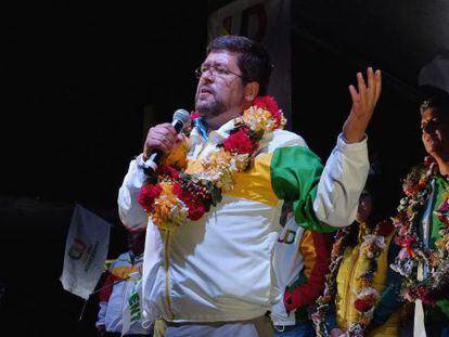 Samuel Doria Medina, em um ato em La Paz.