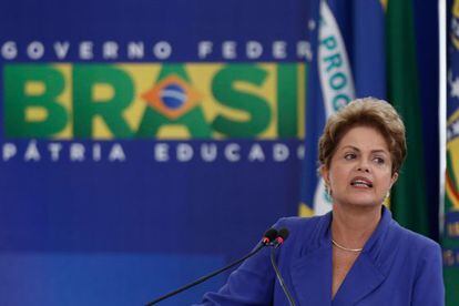 Rousseff, durante o an&uacute;ncio desta quarta.