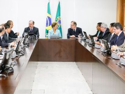 Dilma Rousseff recebe representantes das Centrais Sindicais