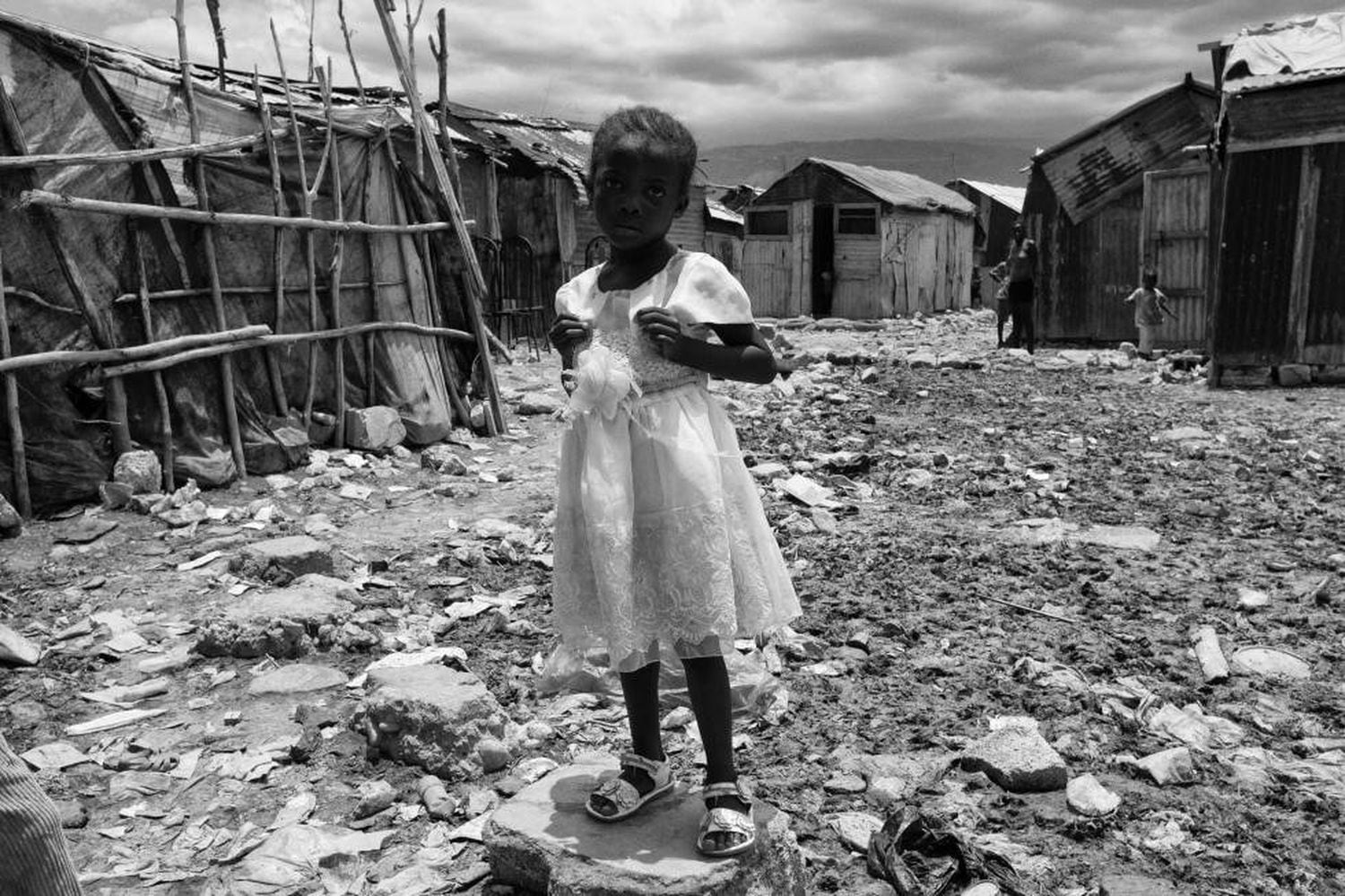 Criança na favela de Cité Soleil em Porto Príncipe. Agosto de 2013.