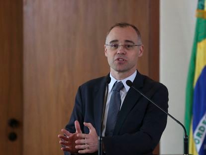 O ministro André Mendonça, em abril.
