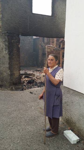 Laura, 75 anos, nesta segunda-feira em Figueira.