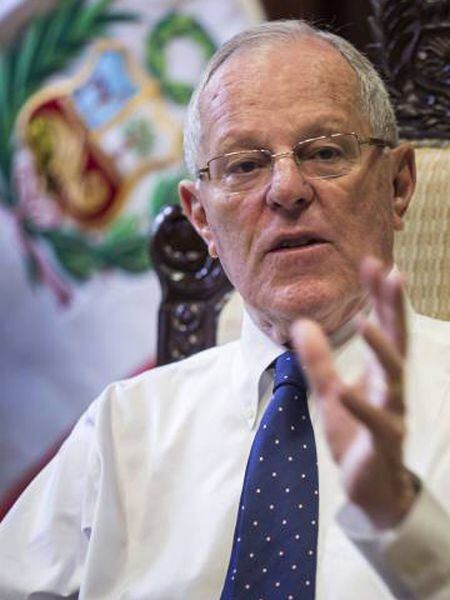 O presidente do Peru, Pedro Pablo Kuczynski, durante a entrevista, em Lima.
