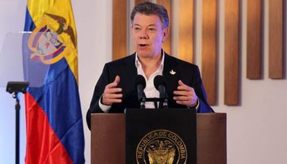 O presidente da Colômbia, Juan Manuel Santos.