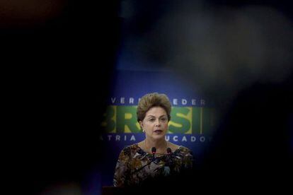 A presidenta Rousseff no dia 17, em Bras&iacute;lia.