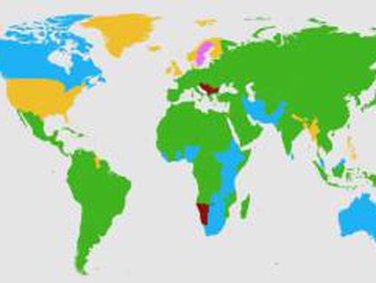 Assim é o mapa do mundo de acordo com os idiomas que estudamos