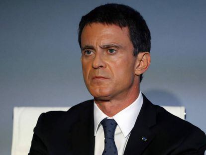 Manuel Valls, nesta sexta-feira, na apresentação de uma campanha contra o yihadismo, em Paris.
