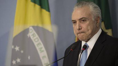 O presidente Temer, nesta quarta-feira