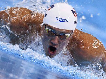 Lochte durante uma prova nos Jogos do Rio.