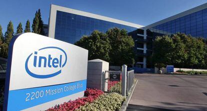 Vista da sede da Intel em Santa Clara, Califórnia