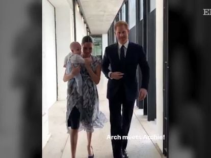 Príncipe Harry e Meghan Markle mostram filho na África do Sul