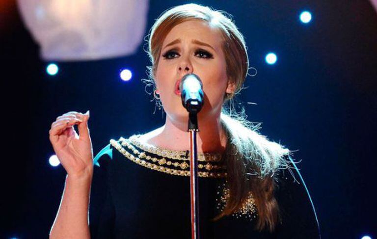 A cantora Adele, em um show.