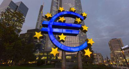 A sede do Banco Central Europeu (BCE) em Frankfurt.