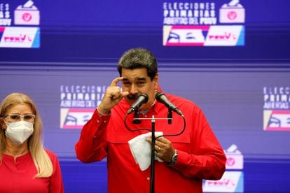 Nicolás Maduro, em uma coletiva de imprensa em 8 de agosto.
