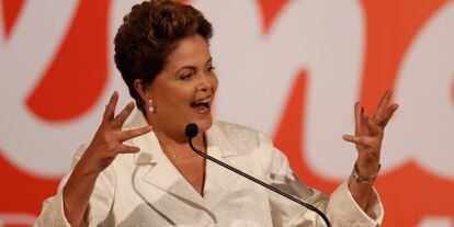Dilma fala sobre o resultado das elei&ccedil;&otilde;es, em Bras&iacute;lia.