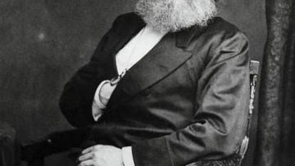 O filósofo e político Karl Marx (Trier, 1818 – Londres, 1883)