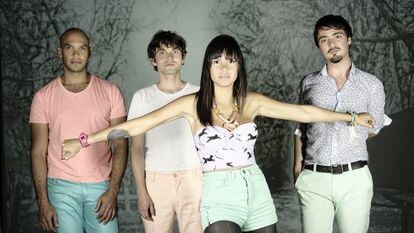 Kike Egurrola, Julián Salazar, Liliana Saumet e Simón Mejía.