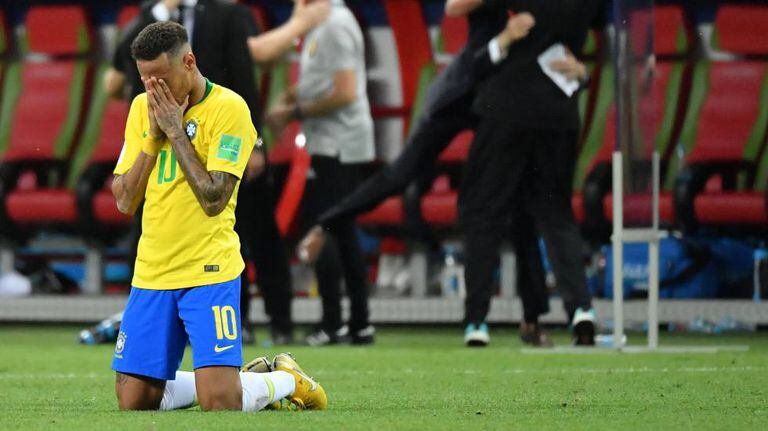 Neymar, após a eliminação do Brasil contra a Bélgica.