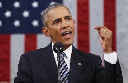 Barack Obama faz último discurso sobre o Estado da União no Congresso.