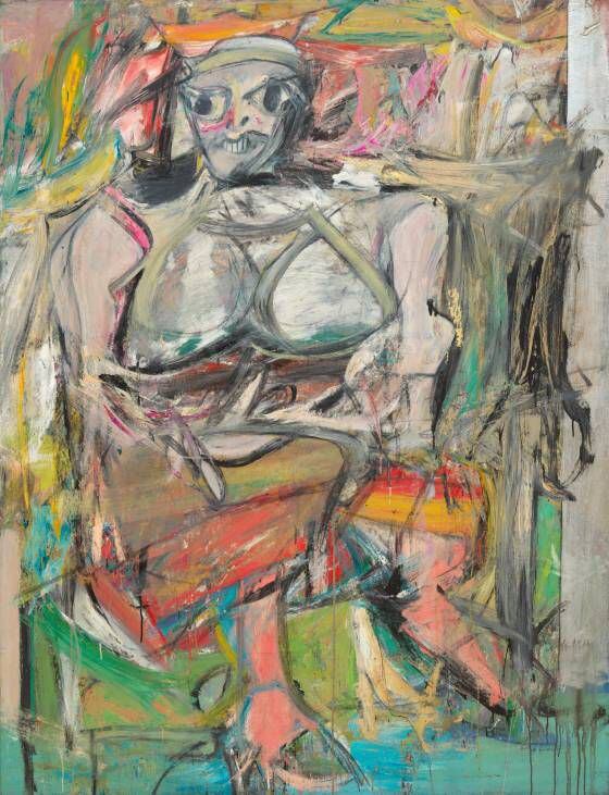 ‘Woman I’, de Willem de Kooning, 1950–52, no Museu de Arte Moderna de Nova York.