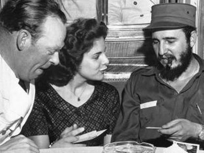 Ernst Hankiewicz, Marita Lorenz e Fidel Castro, em 1959.