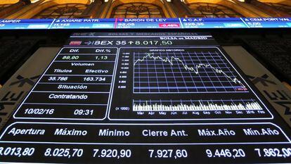 O Ibex, como o resto das bolsas mundiais, se viu afetado pela desconfiança na banca europeia.
