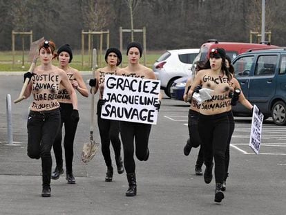 Ativistas do Femen exigem indulto a Jacqueline Sauvage em janeiro