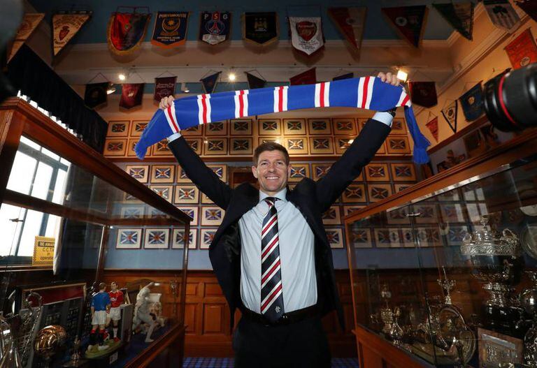 Steven Gerrard, em sua apresentação como treinador do Rangers.