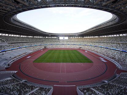 Vista do estádio olímpico de Tóquio (Japão).