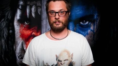 Duncan Jones em novembro no centro de convenções da cidade de Anaheim, Califórnia.
