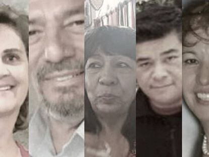 Algumas das vítimas da matança de El Paso.