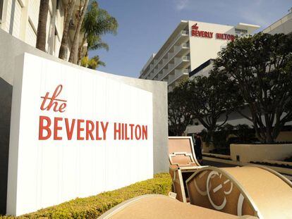 Hotel The Beverly Hilton, onde acontece a 75ª edição do Globo de Ouro.