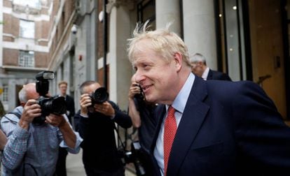 Boris Johnson, nesta sexta-feira, em Londres.