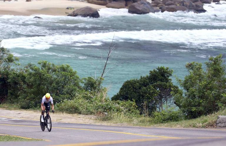 Prova de ciclismo de estrada, no último dia 10.