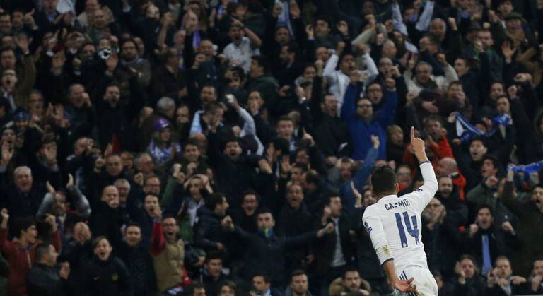 O brasileiro Casemiro fez o terceiro e último gol do Real Madrid.