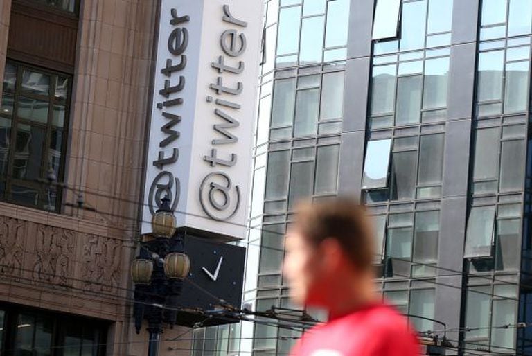 A sede do Twitter em San Francisco, Califórnia.